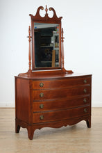 Load image into Gallery viewer, Ashford Mahogany Bow Front Dresser with Tilting Mirror - Dixie Furniture
