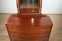 Load image into Gallery viewer, Ashford Mahogany Bow Front Dresser with Tilting Mirror - Dixie Furniture
