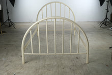 Load image into Gallery viewer, Vintage Cream Metal Arched Full Size Bed
