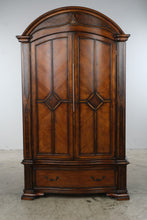 Load image into Gallery viewer, Traditional Burl Wood Armoire Entertainment Cabinet and Office Storage
