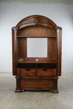 Load image into Gallery viewer, Traditional Burl Wood Armoire Entertainment Cabinet and Office Storage
