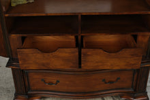 Load image into Gallery viewer, Traditional Burl Wood Armoire Entertainment Cabinet and Office Storage
