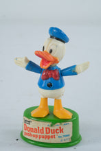 Load image into Gallery viewer, 1977 Gabriel Disney Donald Duck Push Up Puppet Toy Hong Kong 4 Inch

