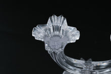 Load image into Gallery viewer, Crystal Double Candle Holder • Elegant U-Shaped Design • 6.5" Sparkling Two-Taper Candlestick

