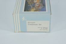 Load image into Gallery viewer, Silverplate Double Jam / Condiment Set – Superb Silver (Made in Hong Kong) w/ Original Box
