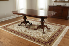 Load image into Gallery viewer, Traditional Mahogany Double Pedestal Dining Table with Banded Top

