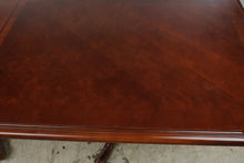Load image into Gallery viewer, Traditional Mahogany Double Pedestal Dining Table with Banded Top
