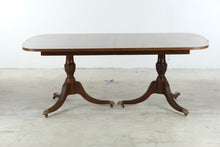 Load image into Gallery viewer, Hickory White Wyckham Mahogany Double Pedestal Dining Table with Two 20 Inch Leaves
