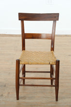 Load image into Gallery viewer, Farmhouse Wooden Chair with Woven Seat

