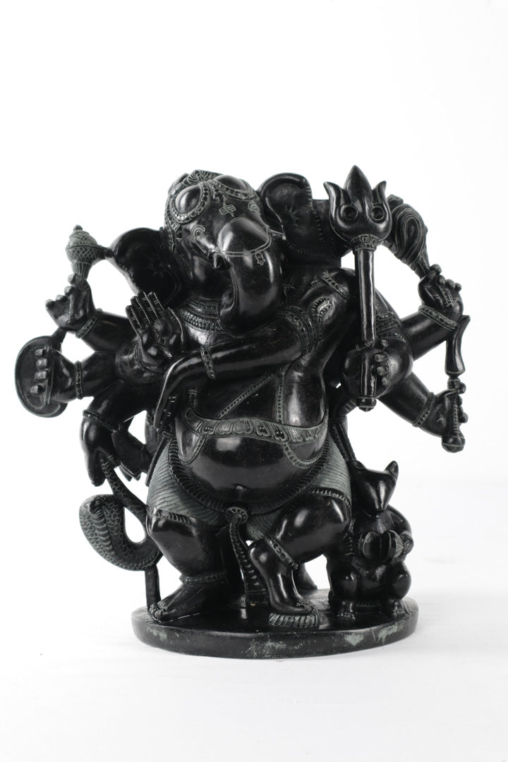Double Sided Hindu Idol - Ganesha & Manasa