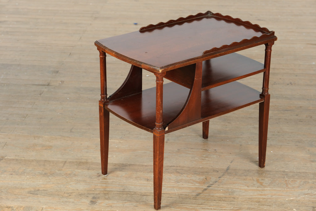 Blaire Forest Double-Tiered Wooden Side Table
