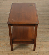 Load image into Gallery viewer, Double-Tier Walnut Side Table
