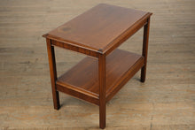 Load image into Gallery viewer, Double-Tier Walnut Side Table
