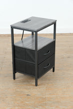Load image into Gallery viewer, Yoobure Nightstand with Charging Station and Fabric Drawers
