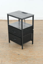 Load image into Gallery viewer, Yoobure Nightstand with Charging Station and Fabric Drawers
