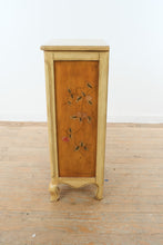 Load image into Gallery viewer, Hand Painted Floral Accent Cabinet Vintage Style Wood Storage Cabinet 20 Inch
