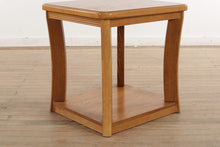 Load image into Gallery viewer, Double Tiered Oak Side Table
