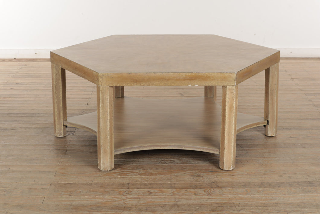 Double Tiered Hexagon Coffee Table by Hooker