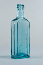 Load image into Gallery viewer, Antique Dr Miles Nervine and Dr Pierces Prescription Aqua Glass Bottles Lot of 2
