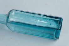 Load image into Gallery viewer, Antique Dr Miles Nervine and Dr Pierces Prescription Aqua Glass Bottles Lot of 2
