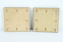Load image into Gallery viewer, Motawi Tileworks Dragonfly and Ginkgo Leaf Ceramic Art Tile Trivet Set of 2 6 Inch
