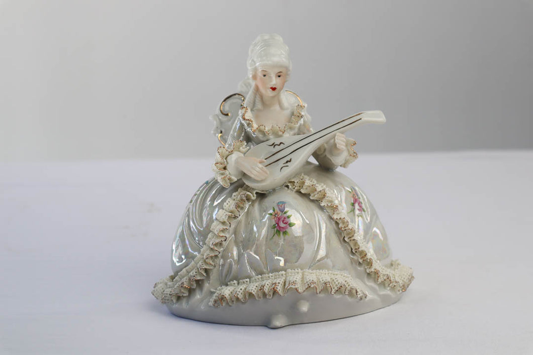 Dresden Sandizell Porcelain Lady with Instrument