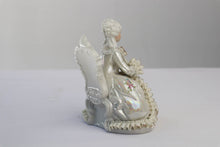 Load image into Gallery viewer, Dresden Sandizell Porcelain Lady with Instrument
