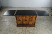 Load image into Gallery viewer, Drexel Heritage Flip-Top Rolling Server Bar Cabinet
