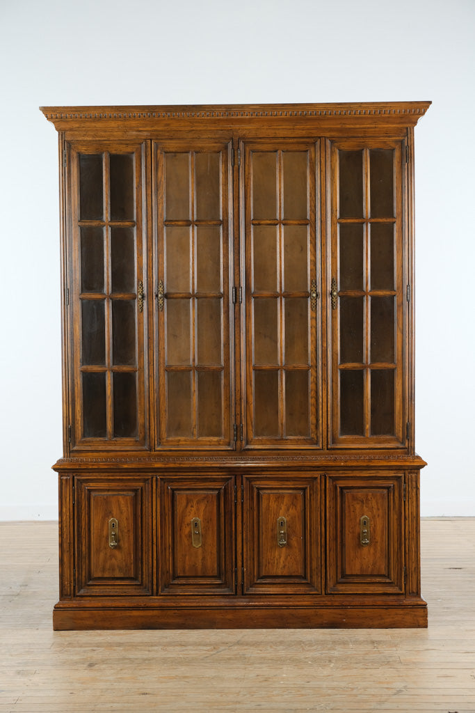 Drexel Heritage Solid Oak China Cabinet