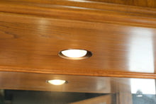 Load image into Gallery viewer, Drexel Passage Campaigner Illuminated China Cabinet with Glass Display
