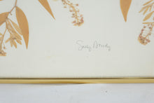 Load image into Gallery viewer, Sally Dowdy Framed Pressed Flower Art Pair Botanical Wall Decor 11x14
