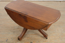 Load image into Gallery viewer, Antique Rotating Top Drop Leaf Coffee Table with Casters
