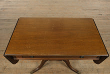 Load image into Gallery viewer, Drop-Leaf Console Table with Lyre Pedestal Base
