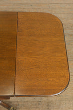 Load image into Gallery viewer, Drop-Leaf Console Table with Lyre Pedestal Base
