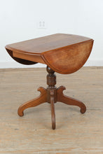 Load image into Gallery viewer, Vintage Cherry Drop Leaf Accent Table
