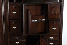 Load image into Gallery viewer, Bassett Furniture Fold Down Desk Cabinet with Hidden Storage 61 Inch
