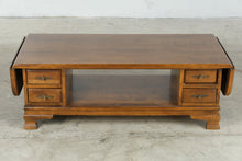 Load image into Gallery viewer, Traditional Drop Leaf Wood Coffee Table with Storage Drawers - Online Only
