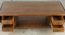 Load image into Gallery viewer, Traditional Drop Leaf Wood Coffee Table with Storage Drawers - Online Only
