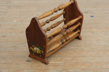 Load image into Gallery viewer, Duck Motif Wooden Magazine Rack with Turned Spindles
