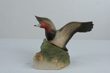 Load image into Gallery viewer, Vintage Jim Beam Ducks Unlimited Flying Duck Whiskey Decanter Redhead Duck

