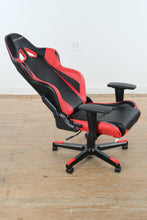 Load image into Gallery viewer, DXRacer Red and Black Racing Style Gaming Chair Reclining Office Desk Chair
