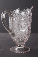 Load image into Gallery viewer, Antique Pressed Glass Water Pitcher - Ferris Wheel
