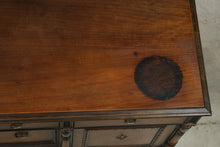 Load image into Gallery viewer, Antique 1920s Jacobean Revival Walnut Sideboard Buffet with Carved Turned Legs
