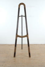 Load image into Gallery viewer, Antique Style Wood Display Easel Carved Floral Motif Floor Stand 77 Inch
