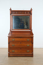 Load image into Gallery viewer, Antique Eastlake Dresser with Mirror – Late 1800s to Early 1900s

