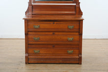 Load image into Gallery viewer, Antique Eastlake Dresser with Mirror – Late 1800s to Early 1900s

