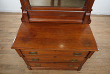 Load image into Gallery viewer, Antique Eastlake Dresser with Mirror – Late 1800s to Early 1900s
