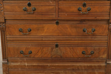 Load image into Gallery viewer, Eastlake Marble Top 4 Drawer Dresser Chest with Carved Details
