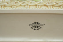 Load image into Gallery viewer, Fitz &amp; Floyd Classics Old World Rabbits Cracker Server – Handcrafted Ceramic Easter Basket, 12” Wide
