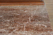 Load image into Gallery viewer, Cobble Heart Eastlake 4-Drawer Marble Top Dresser with Burled Fronts &amp; Mirror
